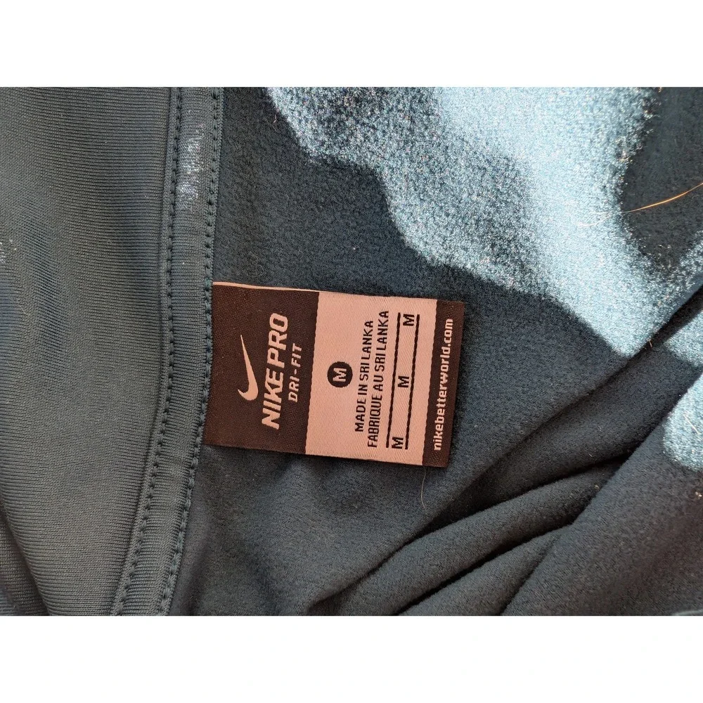 Womens Teal‎ Nike Dri Fit Running long sleeve half zip size M